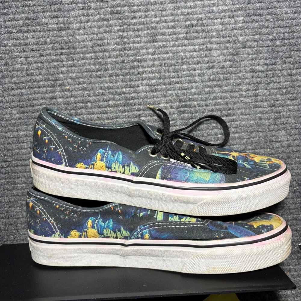 Vans Authentic Star Wars A New Hope Movie Poster Sneakers Mens 7.5 Womens 9